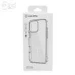 کاور شفاف مگسیف آیفون 14پرومکس مدل magnetic clear case مگسیف نازک