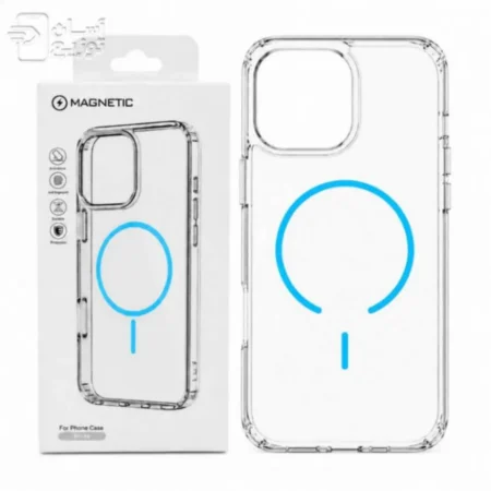 کاور شفاف مگسیف آیفون 16پرومکس مدل magnetic clear case