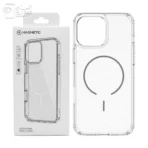 کاور شفاف مگسیف آیفون 14پرومکس مدل magnetic clear case مگسیف نازک