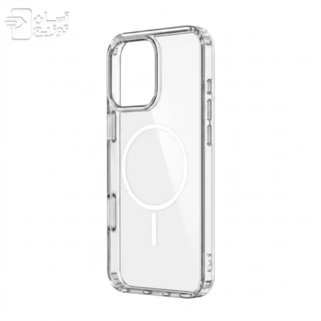 کاور شفاف مگسیف آیفون 15 مدل magnetic clear case مگسیف نازک