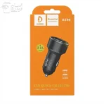 شارژر فندکی فست شارژ دنمن مدل DZ09 + نمایشگر ولتاژ 2 پورت USB خروجی 3.1 آمپر