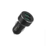 شارژر فندکی فست شارژ دنمن مدل DZ09 + نمایشگر ولتاژ 2 پورت USB خروجی 3.1 آمپر