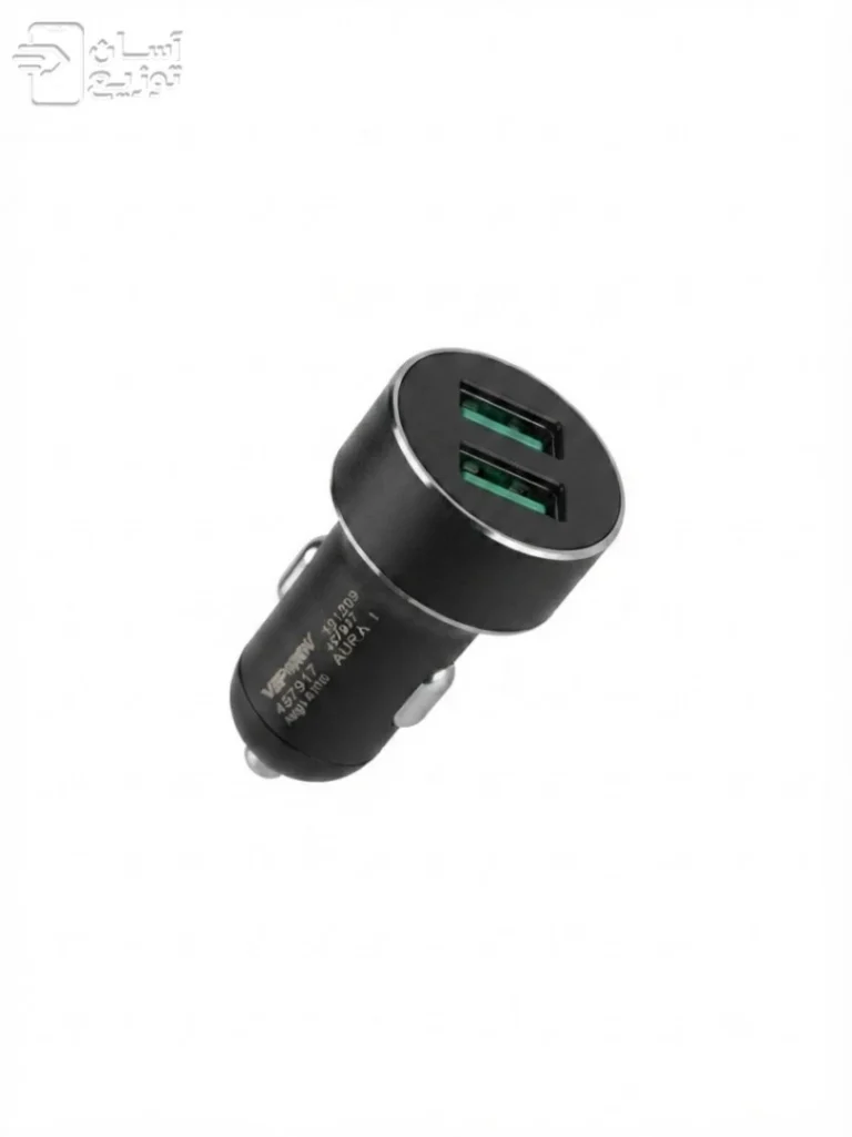 شارژر فندکی فست شارژ دنمن مدل DZ09 + نمایشگر ولتاژ 2 پورت USB خروجی 3.1 آمپر