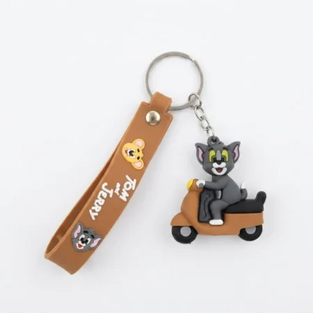 جاسوییچی سیلیکونی فانتزی طرح تام روی موتور (Tom and Jerry)