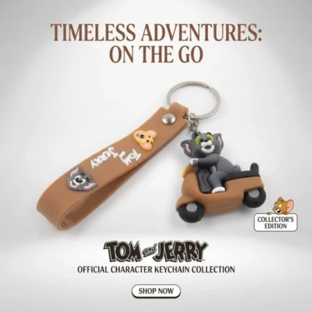 جاسوییچی سیلیکونی فانتزی طرح تام روی موتور (Tom and Jerry)