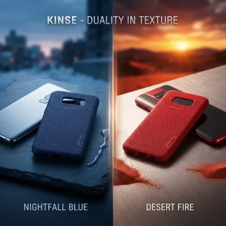 تصویر سینمایی کاور kinse مدل توری مناسب برای سامسونگ S8 پلاس