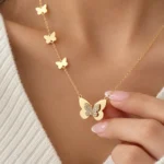 تصویر تبلیغاتی و سینمایی گردنبند پروانه ژوپینگ