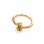 انگشتر گره نیمه نگین ژوپینگ