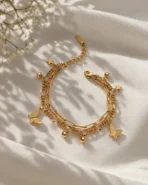 دستبند آویز پروانه ژوپینگ