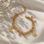 دستبند آویز پروانه ژوپینگ